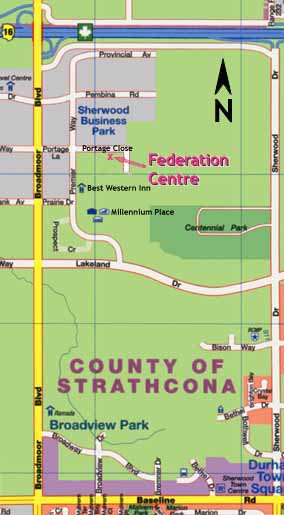Map and directions for finding the AFREAs office
